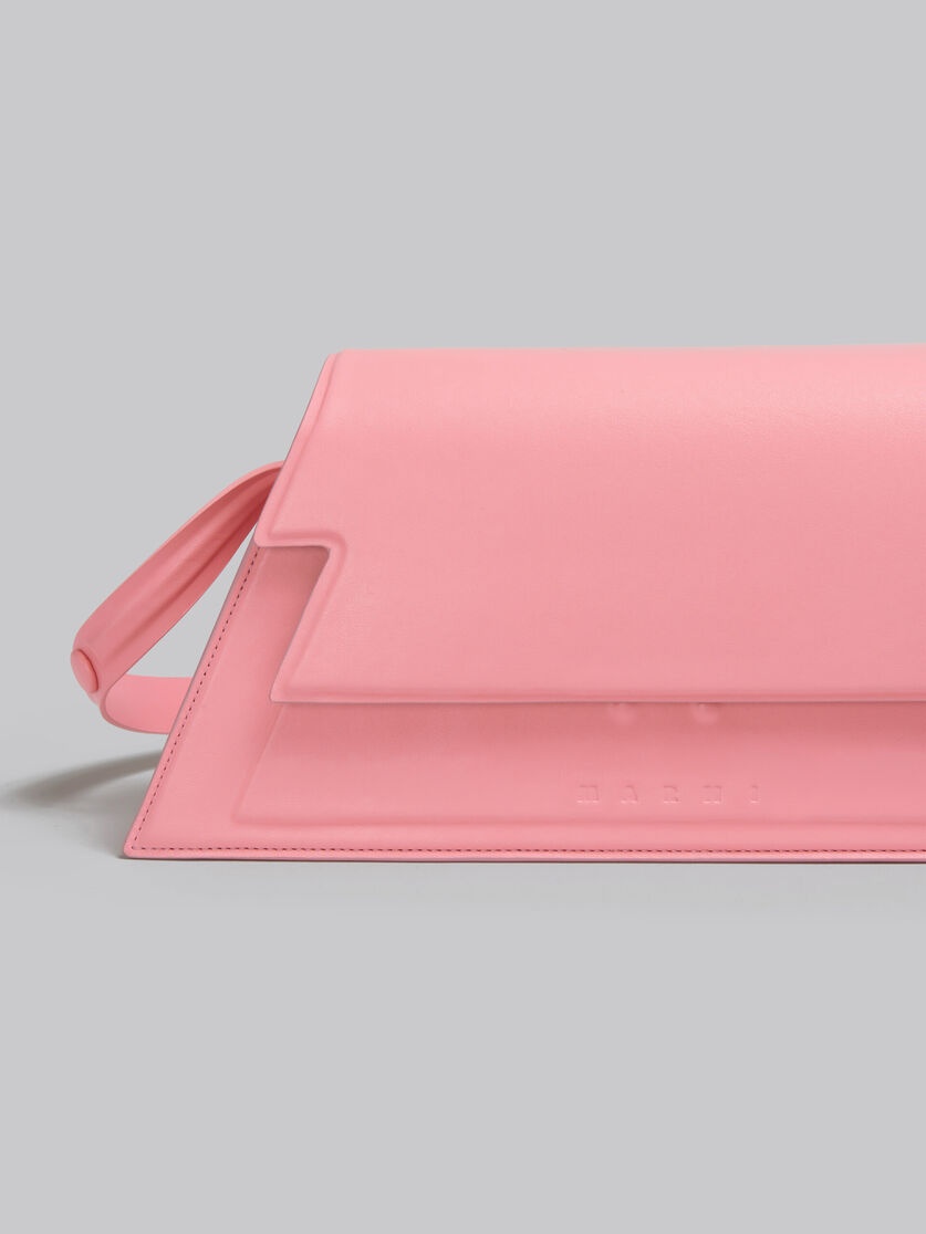 MEDIUM TRUNKOISE BAG IN SMOOTH LIGHT PINK LEATHER - 5
