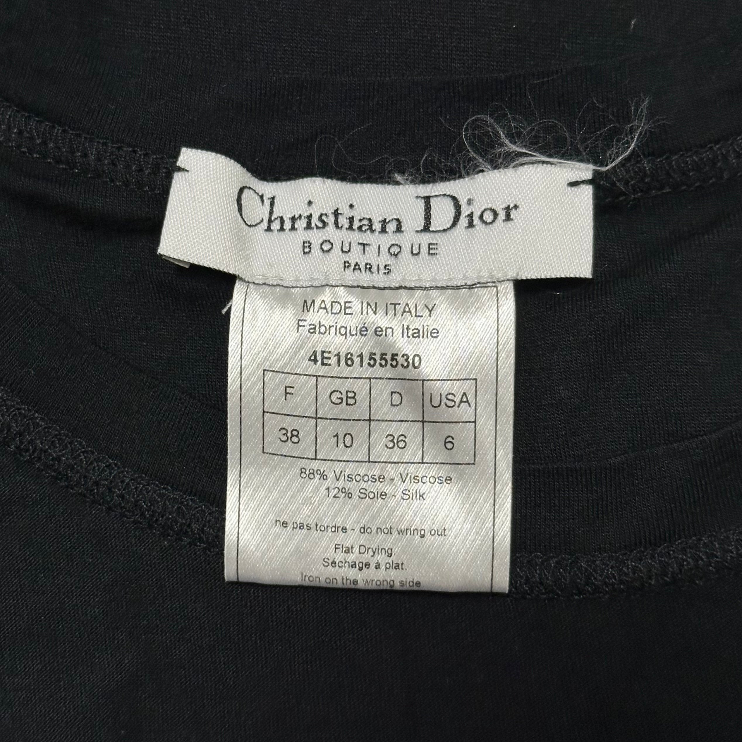 CHRISTIAN DIOR Spring Summer 2004 Raw-Edge Layered Tank Top - 5