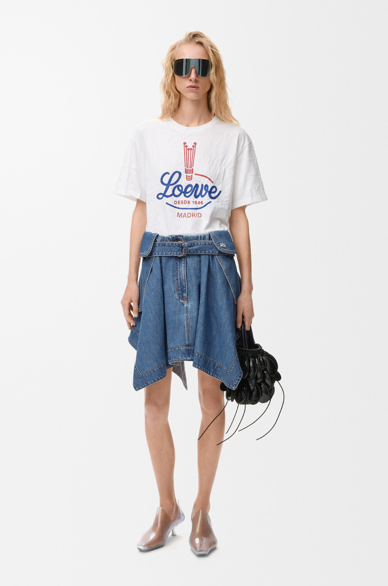 Loewe Cargo skirt in denim outlook