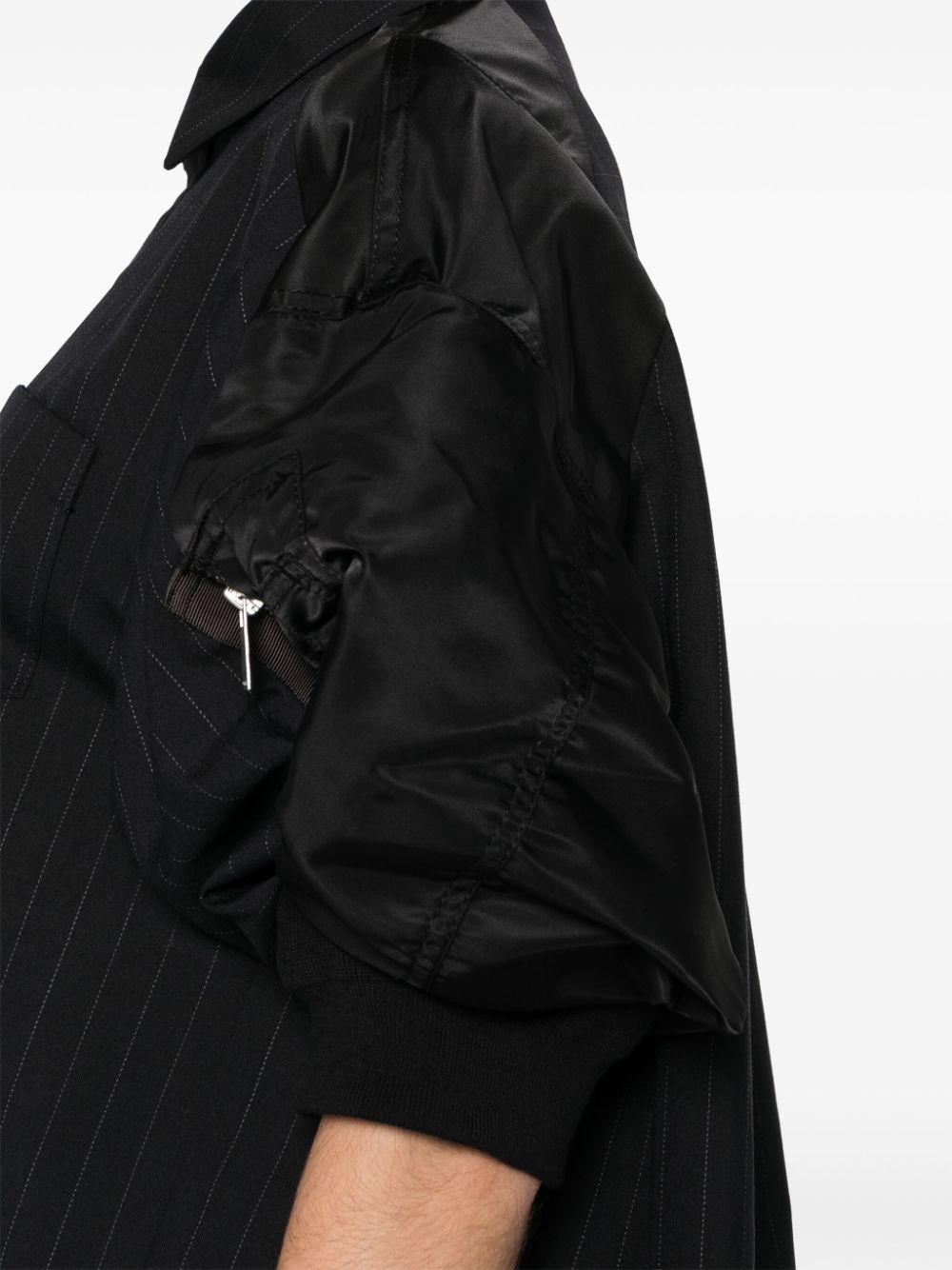 panelled shirt - 9