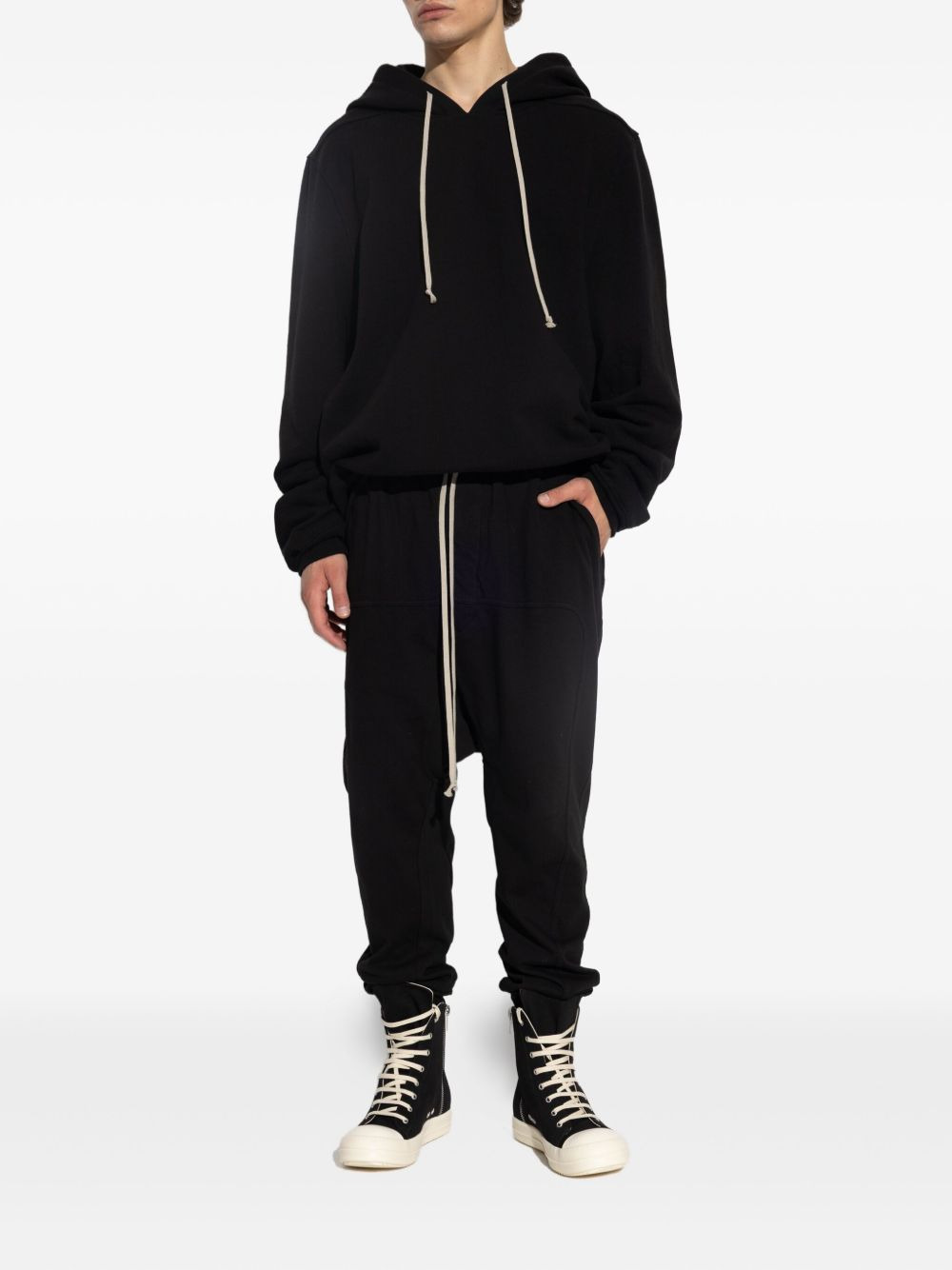 cotton drop-crotch trousers - 2