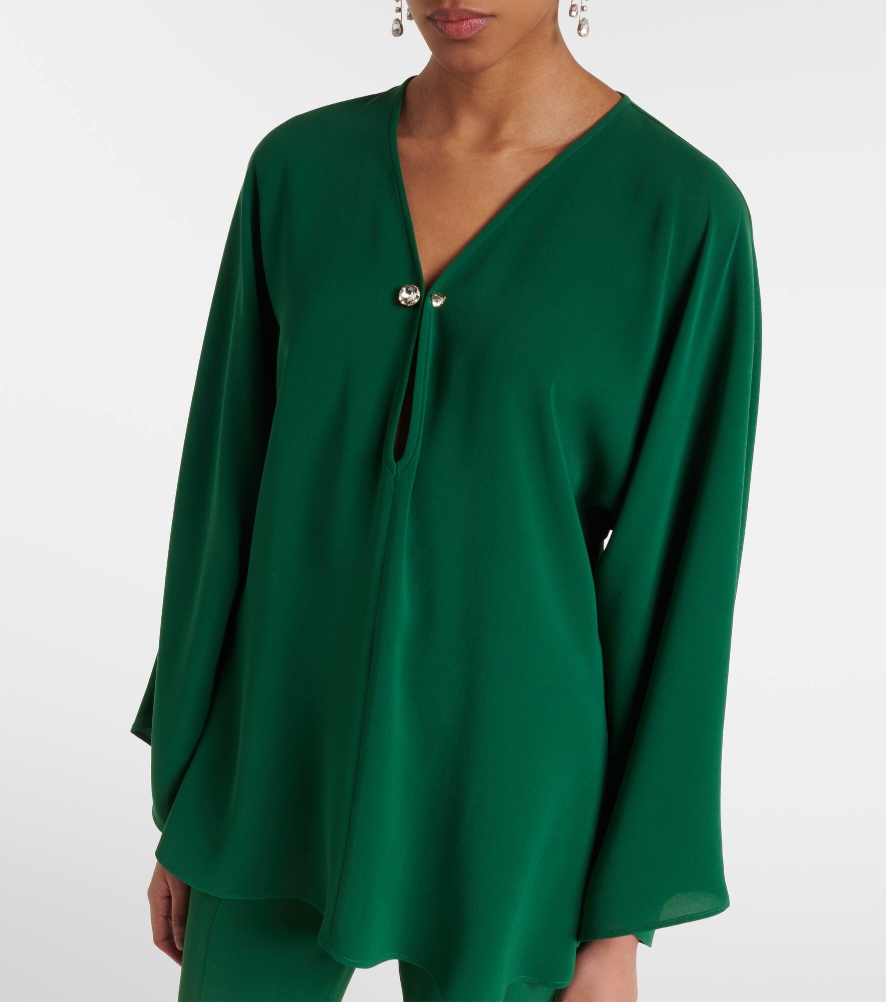 Umile crystal-embellished cady blouse - 6