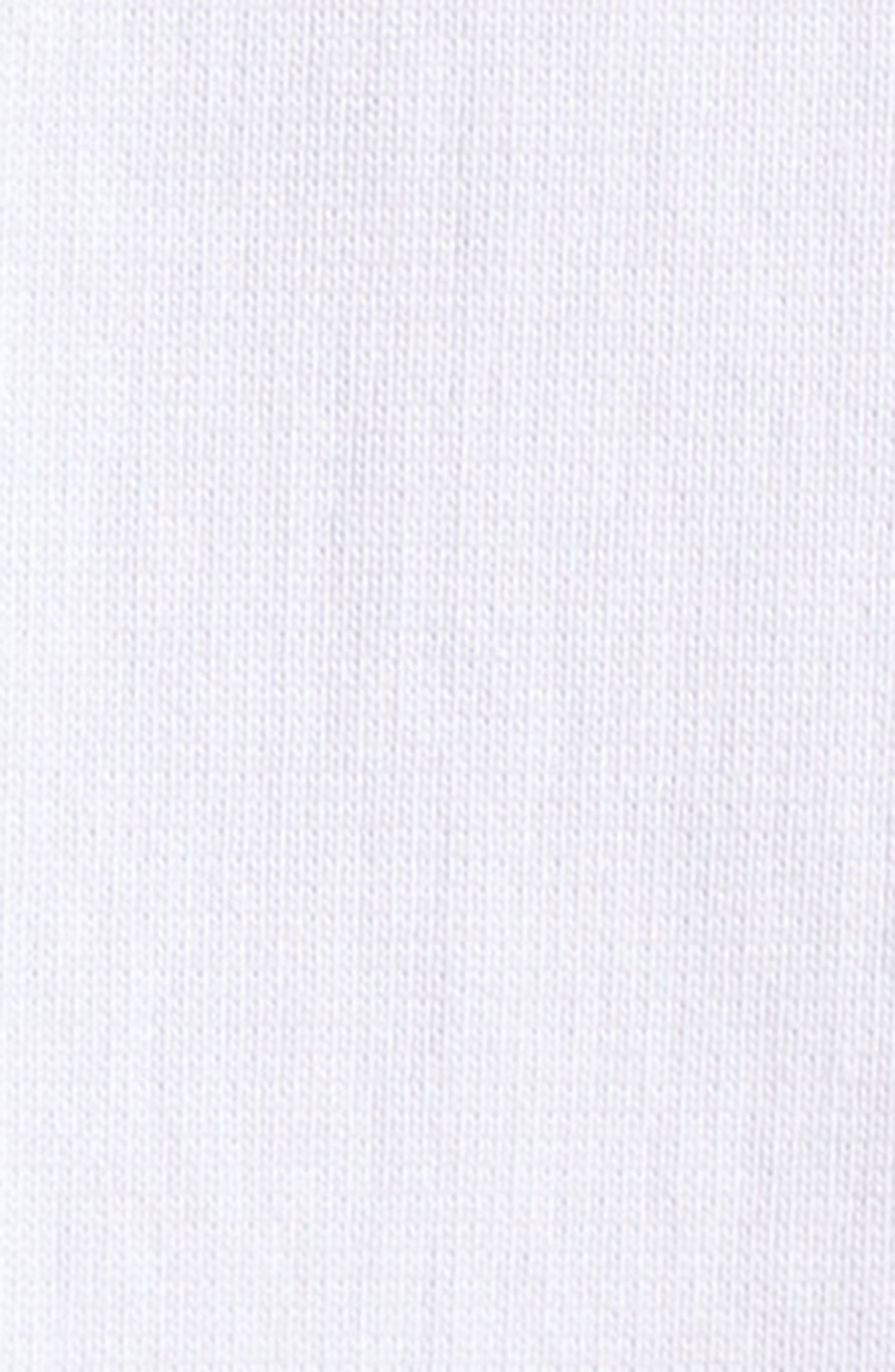 Sacai Mixed Media Jersey & Poplin Pocket T-Shirt in White/Light Blue Stripe at Nordstrom - 7