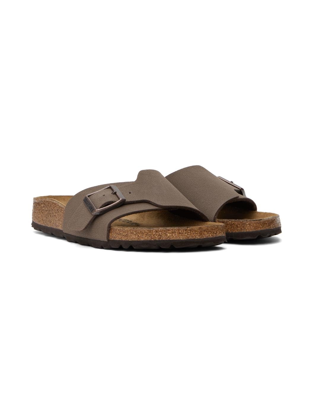 Brown Narrow Catalina Sandals - 4
