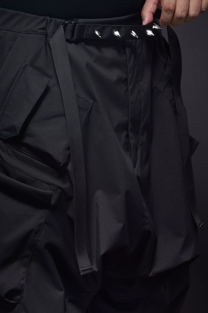 P30A-E 캡슐에 넣는 나일론 매우 넓은 웹 벨트 화물 Trouser 검정 15
