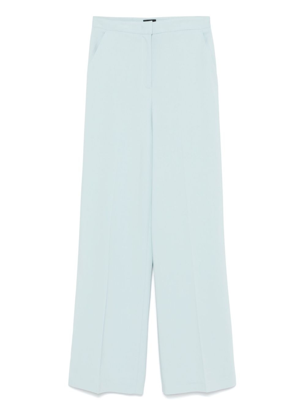 creased tailored trousers - 1