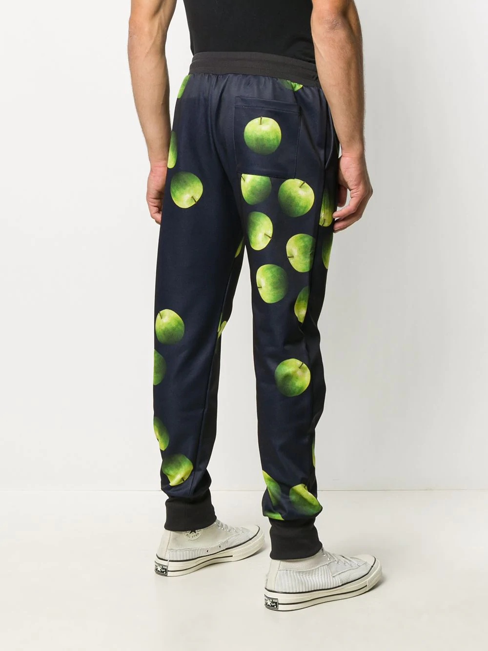 apple-print trousers - 4