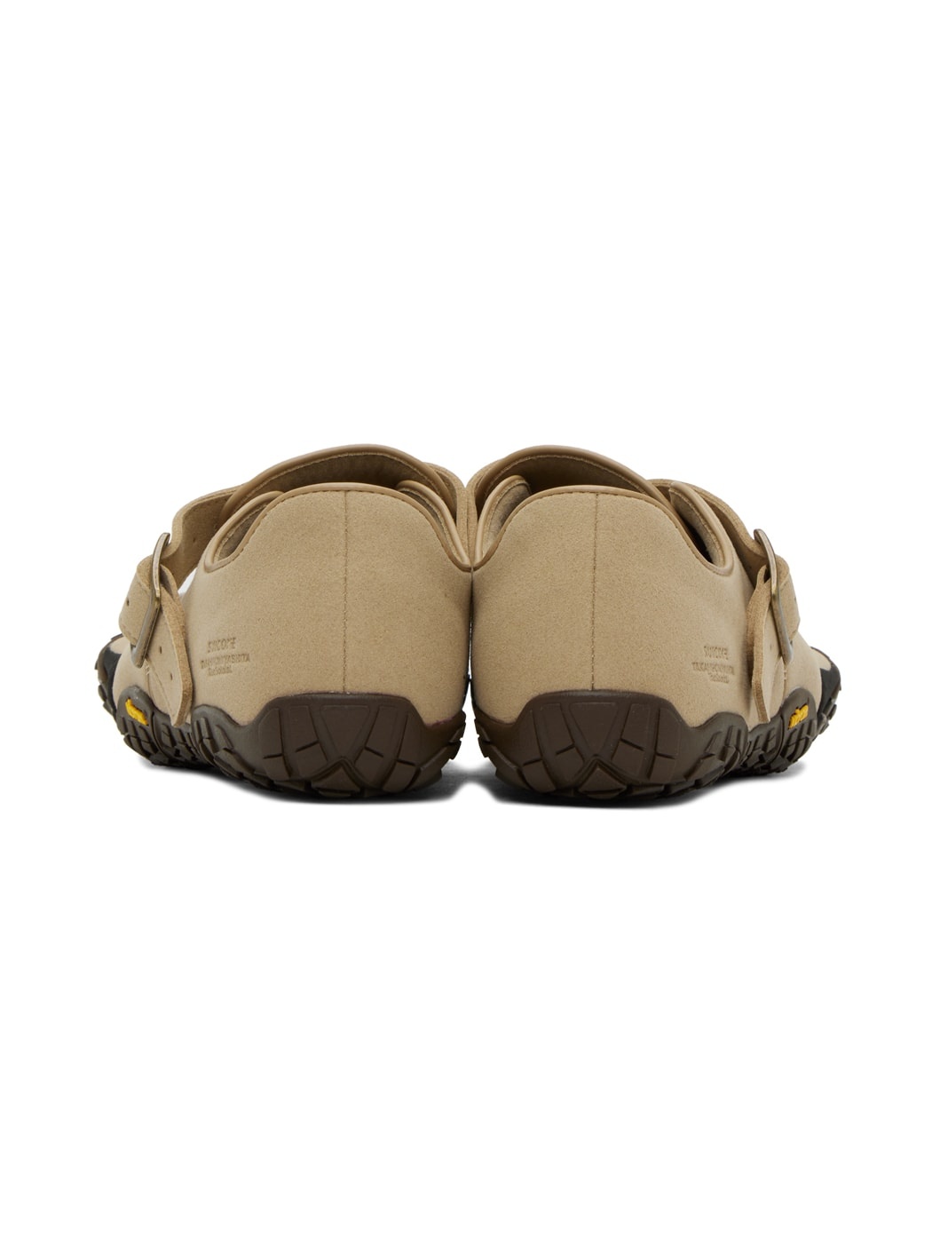 Beige & Gray Suicoke Edition VFF Soloist One Strap Sneakers - 2