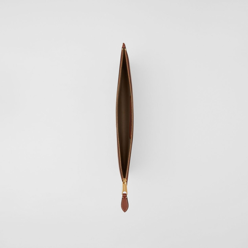 Monogram Print E-canvas and Leather Pouch 4