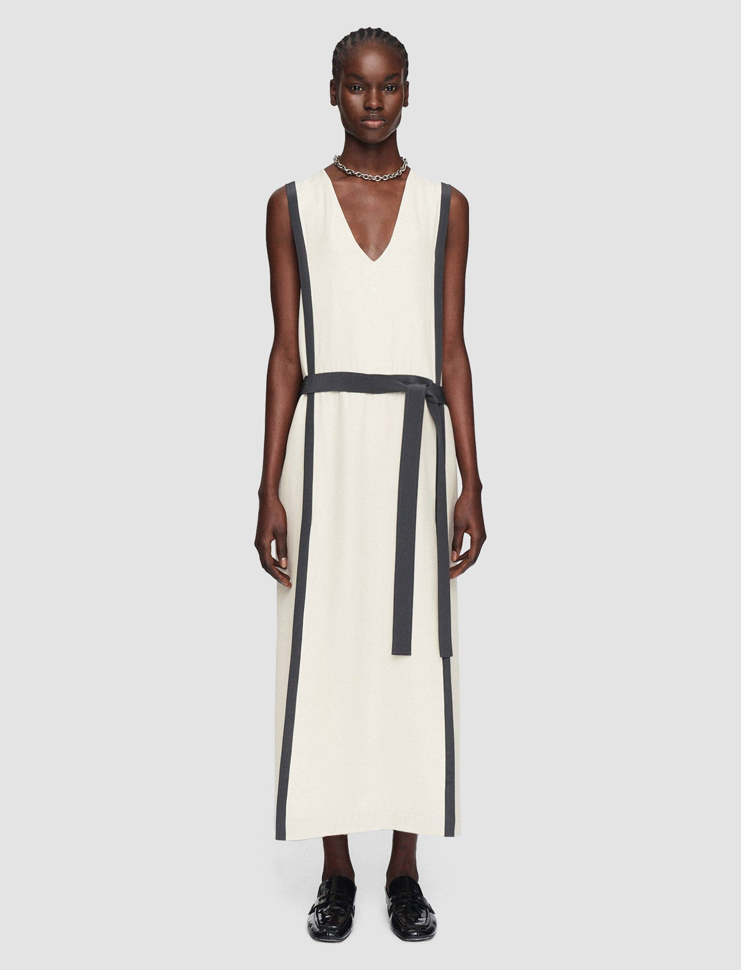Heavy Silk Crepe Animation Muguet Dress - 2