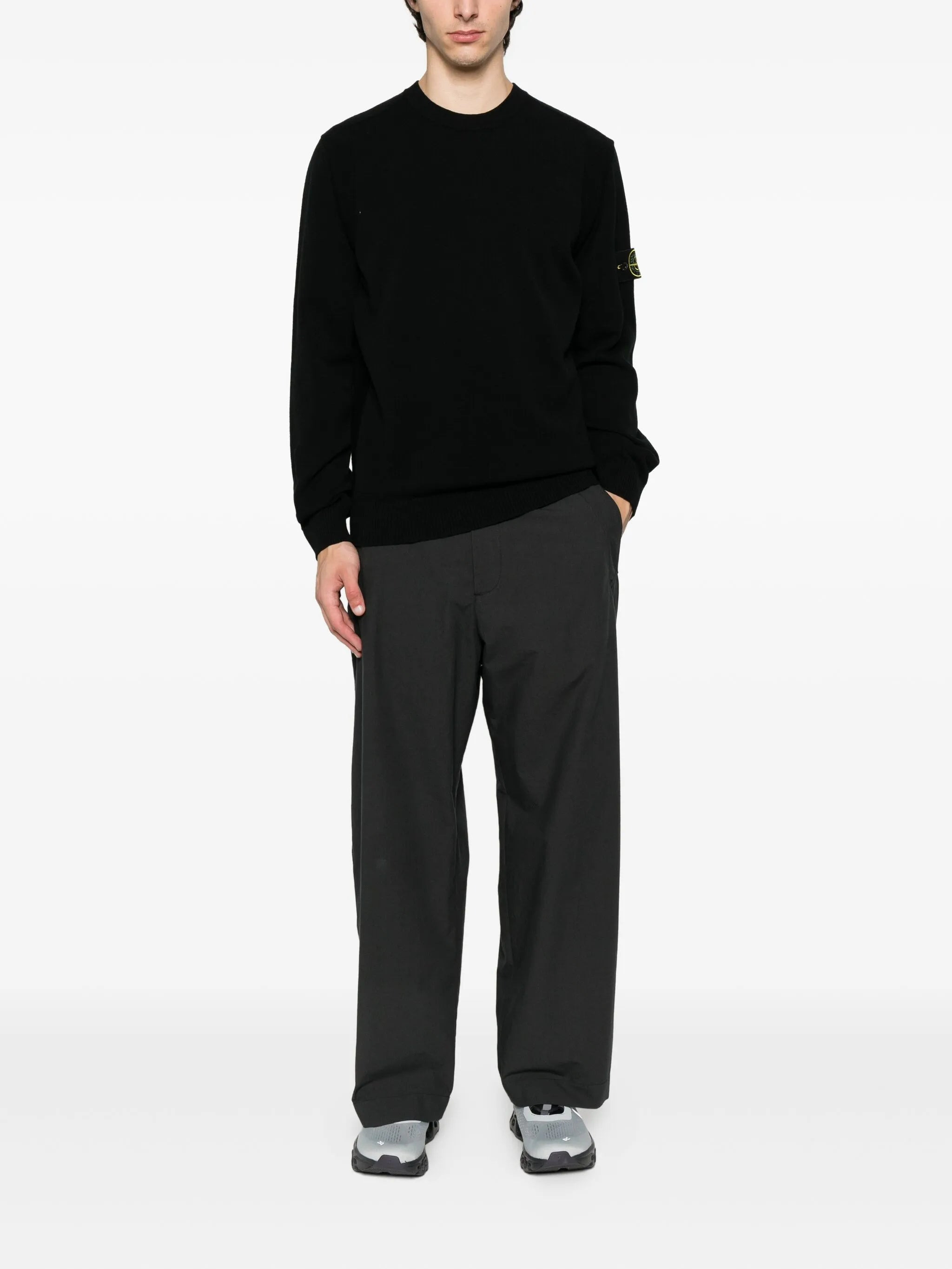 Stone Island Logo-patch Crew-neck Sweater - 3