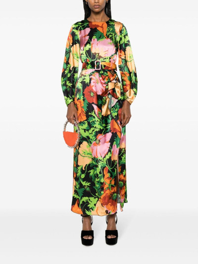 La DoubleJ floral-print belted dress outlook