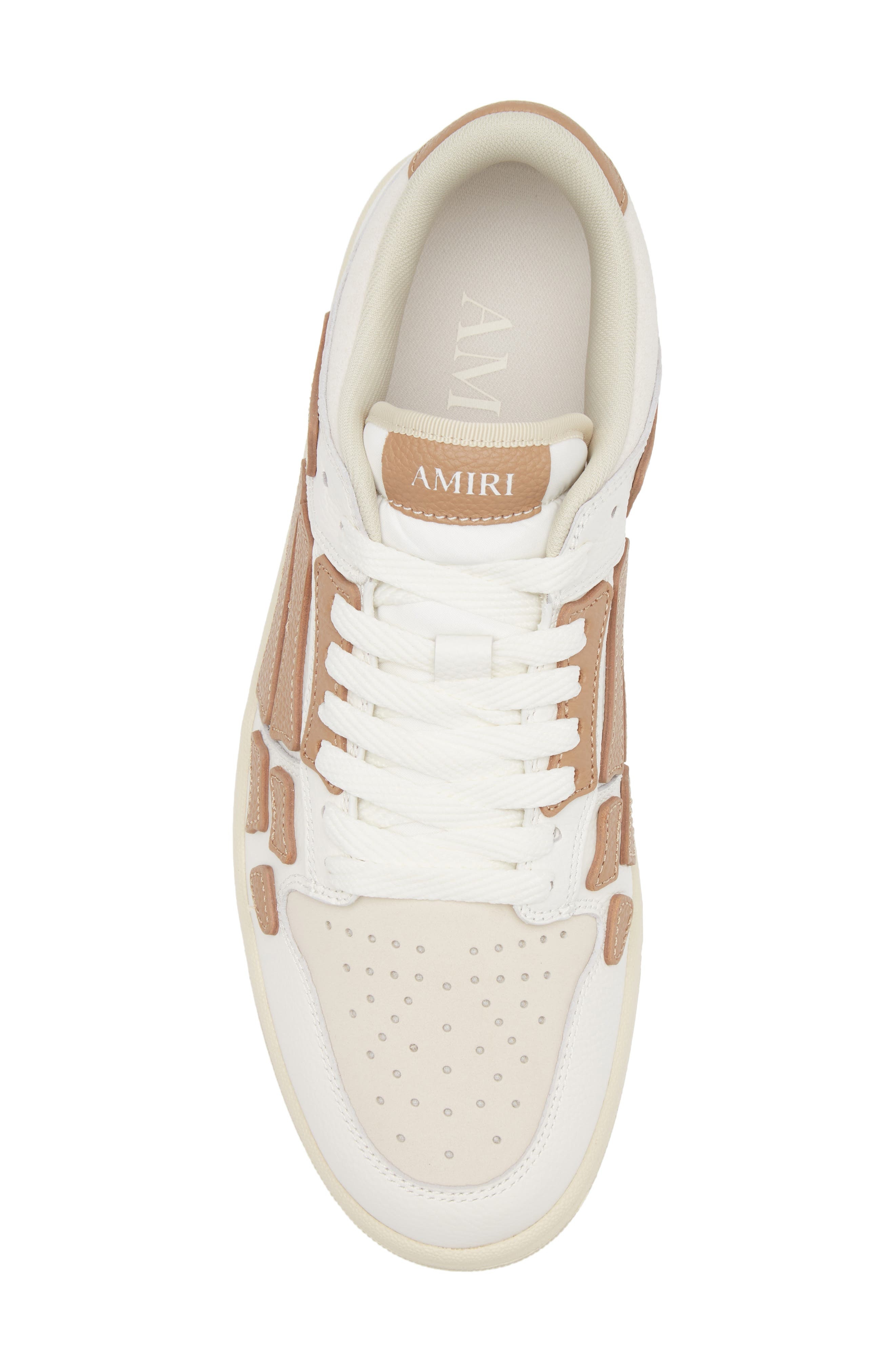 AMIRI Skeleton Low Top Sneaker in Camel at Nordstrom - 5