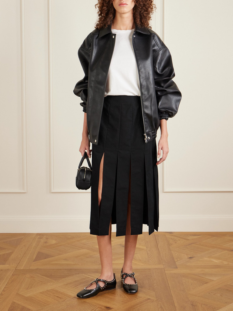 Simone Rocha Cotton-blend Canvas Midi Skirt outlook