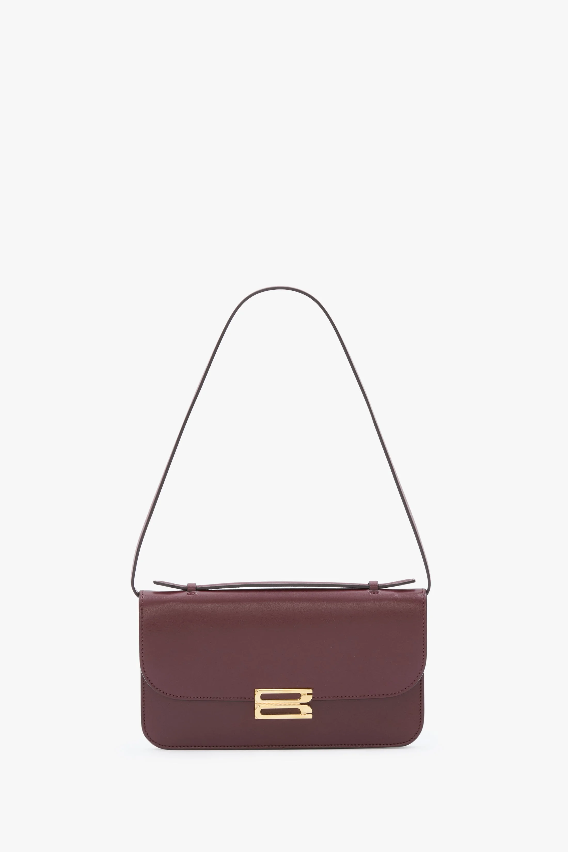 Dorian Pochette In Burgundy Leather - 1