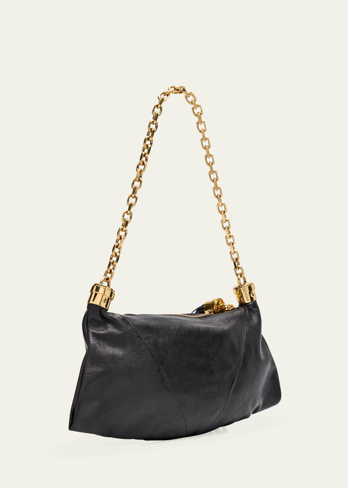 Small Foulard Tassel Shoulder Bag in Buffalo Leather - 3