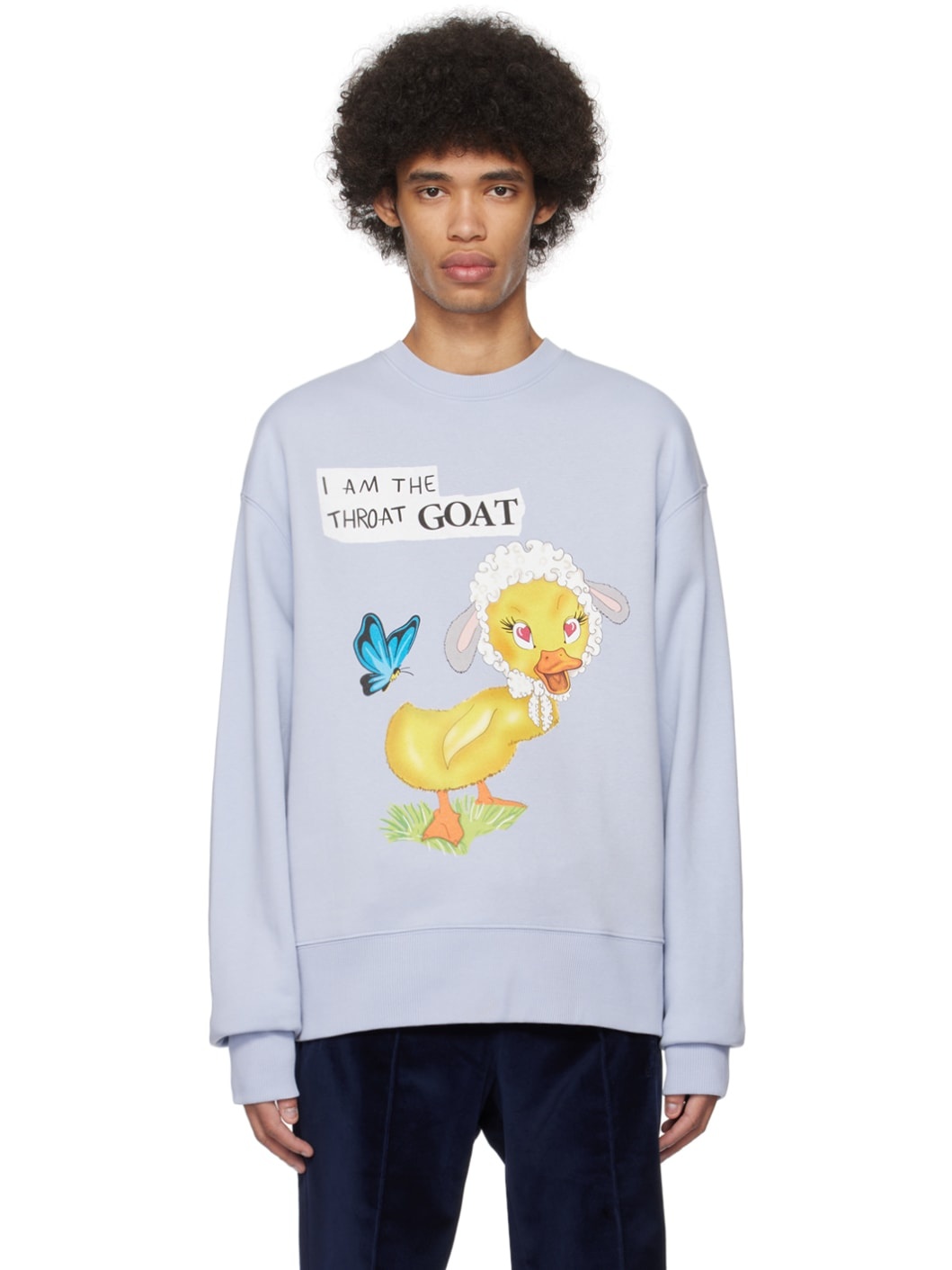 Blue Goat Sweatshirt - 1