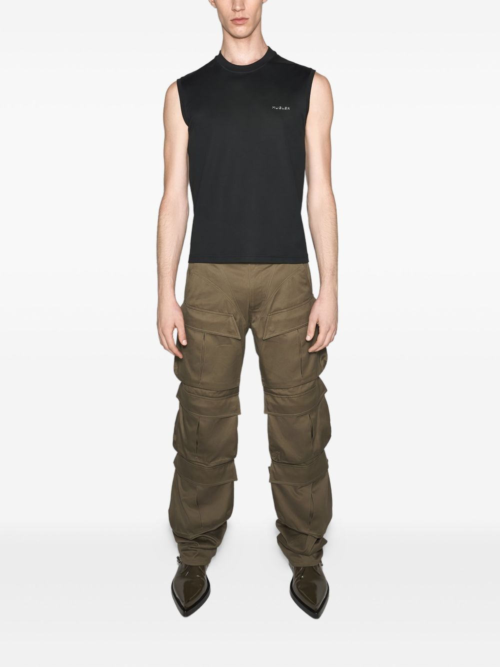 layered-pockets trousers - 2
