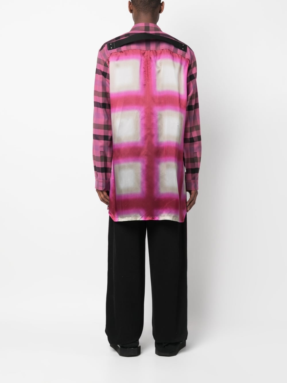 plaid-check print shirt - 4