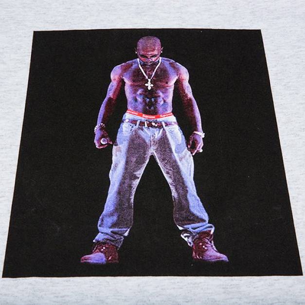 Supreme Tupac Hologram Tee 'Ash Grey' - 2