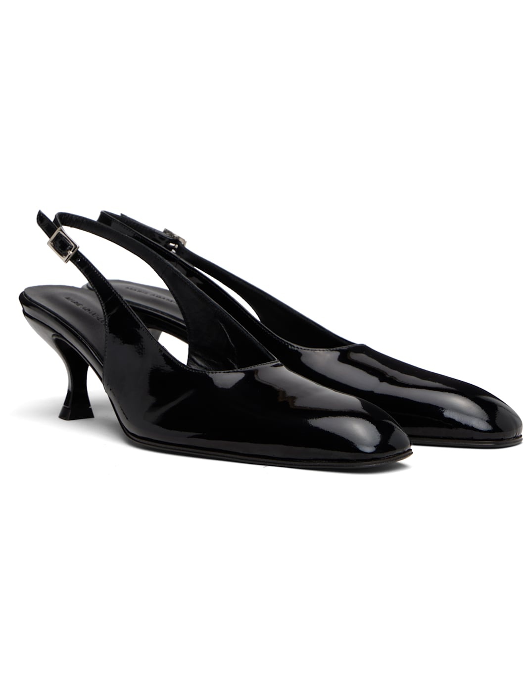 Black Slingback 40mm heels - 4