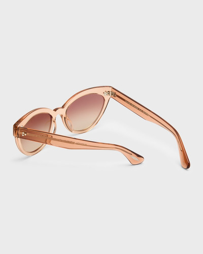 Oliver Peoples Mirrored Acetate Cat-Eye Sunglasses outlook