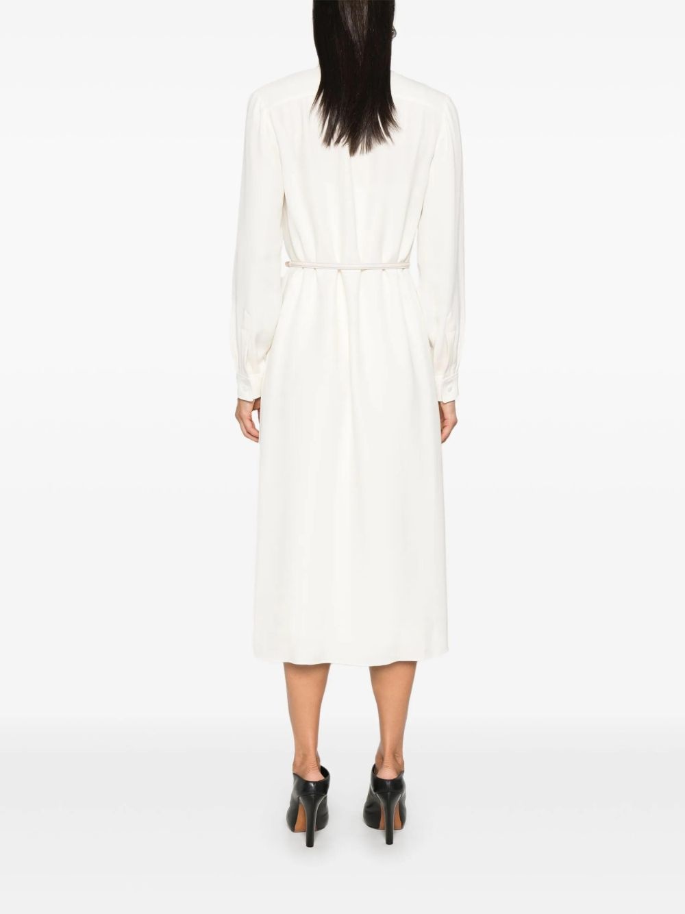 belted maxi dress - 8