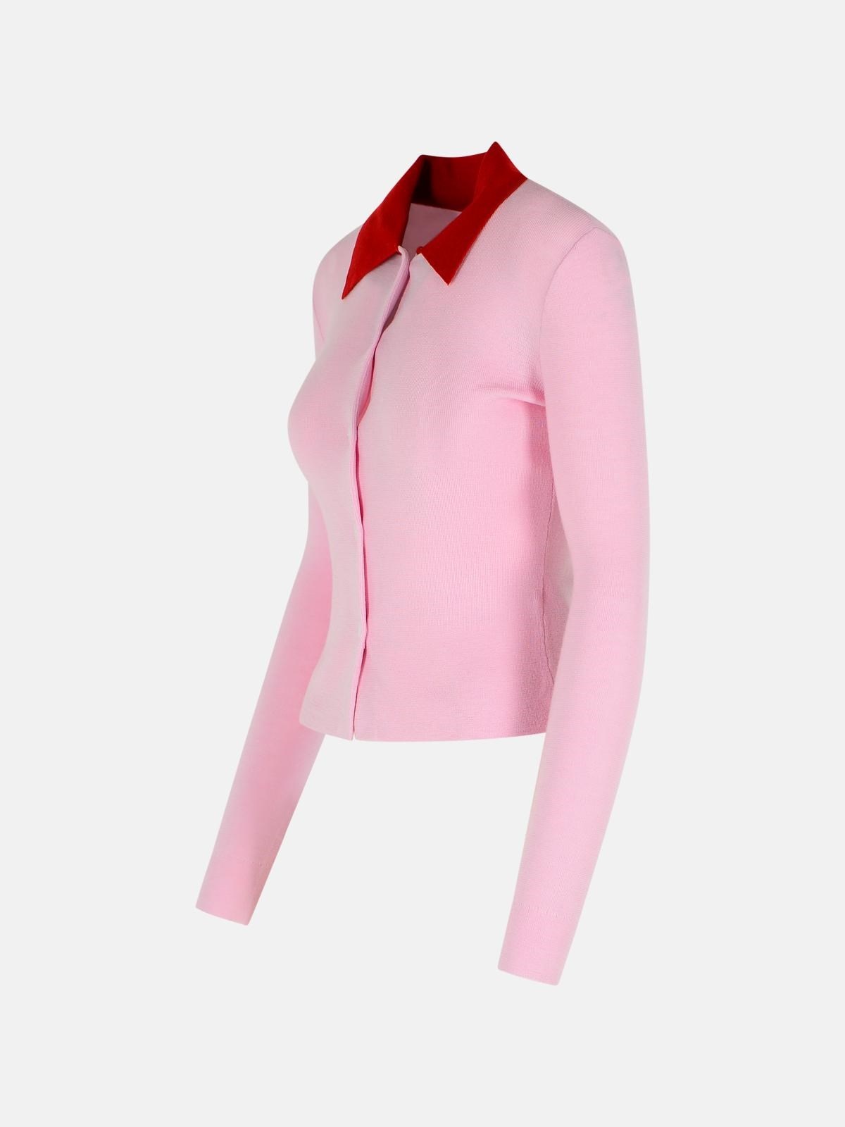 PINK WOOL SWEATER - 2