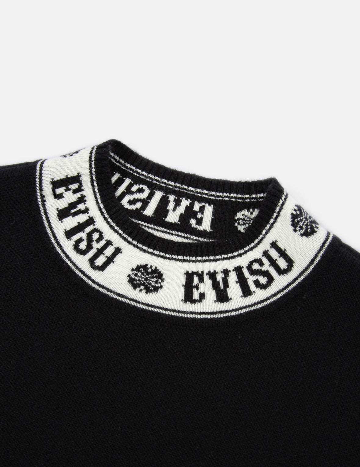 LOGO AND KAMON JACQUARD KNITTED SWEATER - 7