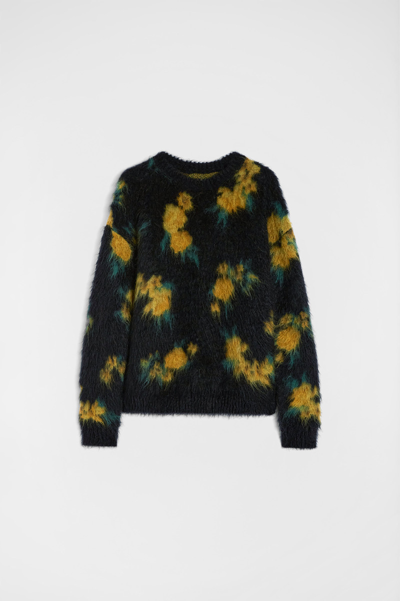 Wool Blend Crew-Neck Sweater 1