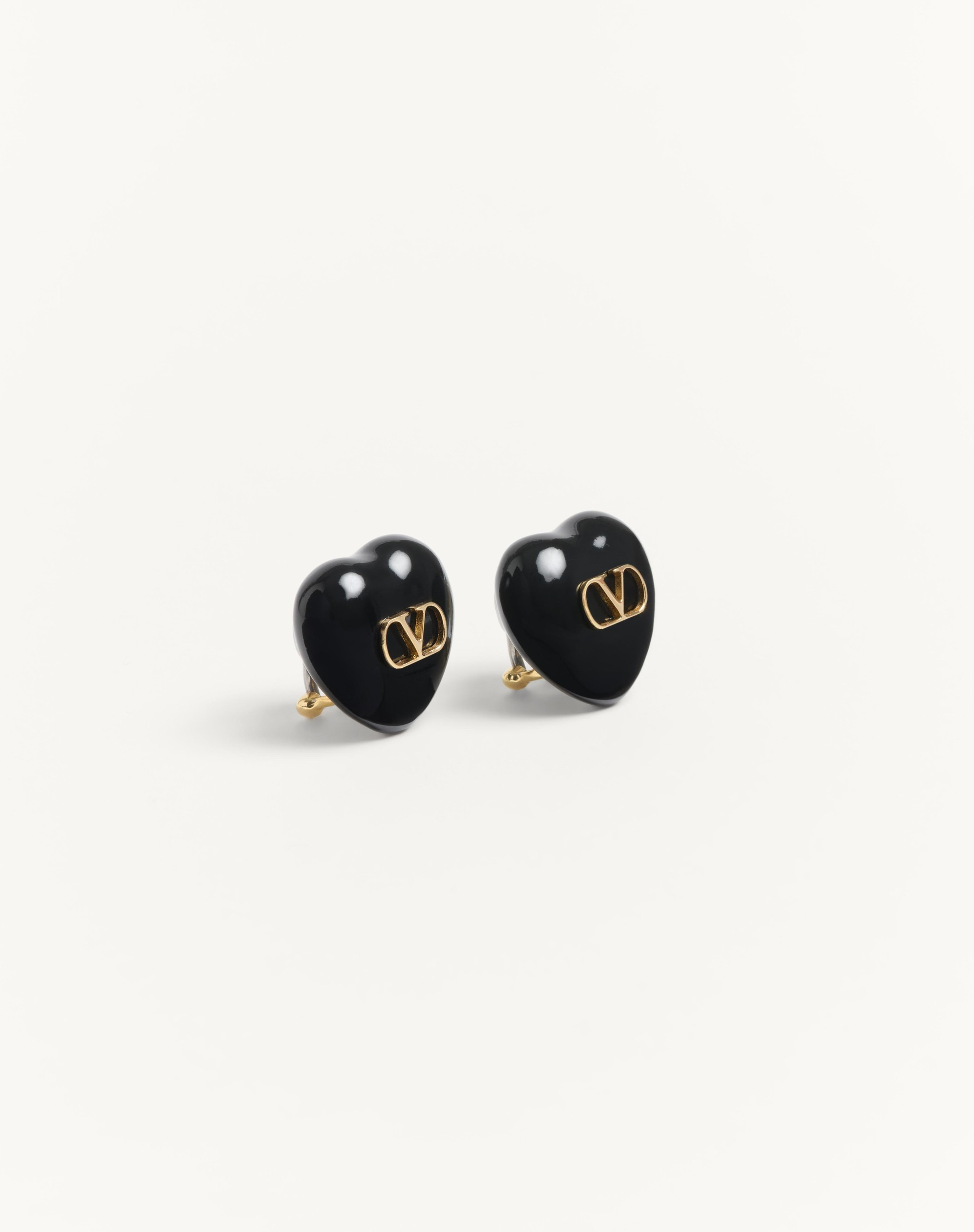 COEUR ROYAL EARRINGS IN METAL AND ENAMEL - 2