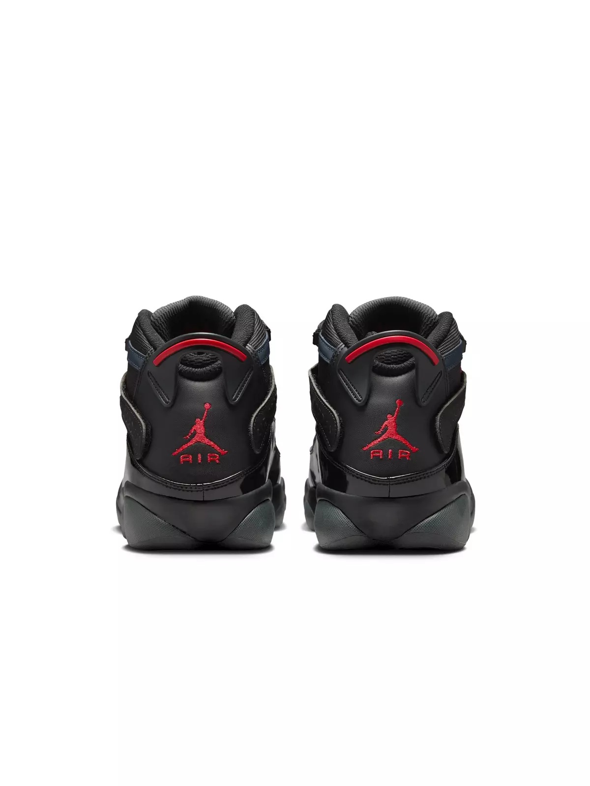 6 Rings "Black/Fire Red/Anthracite" Men's Shoe - 7