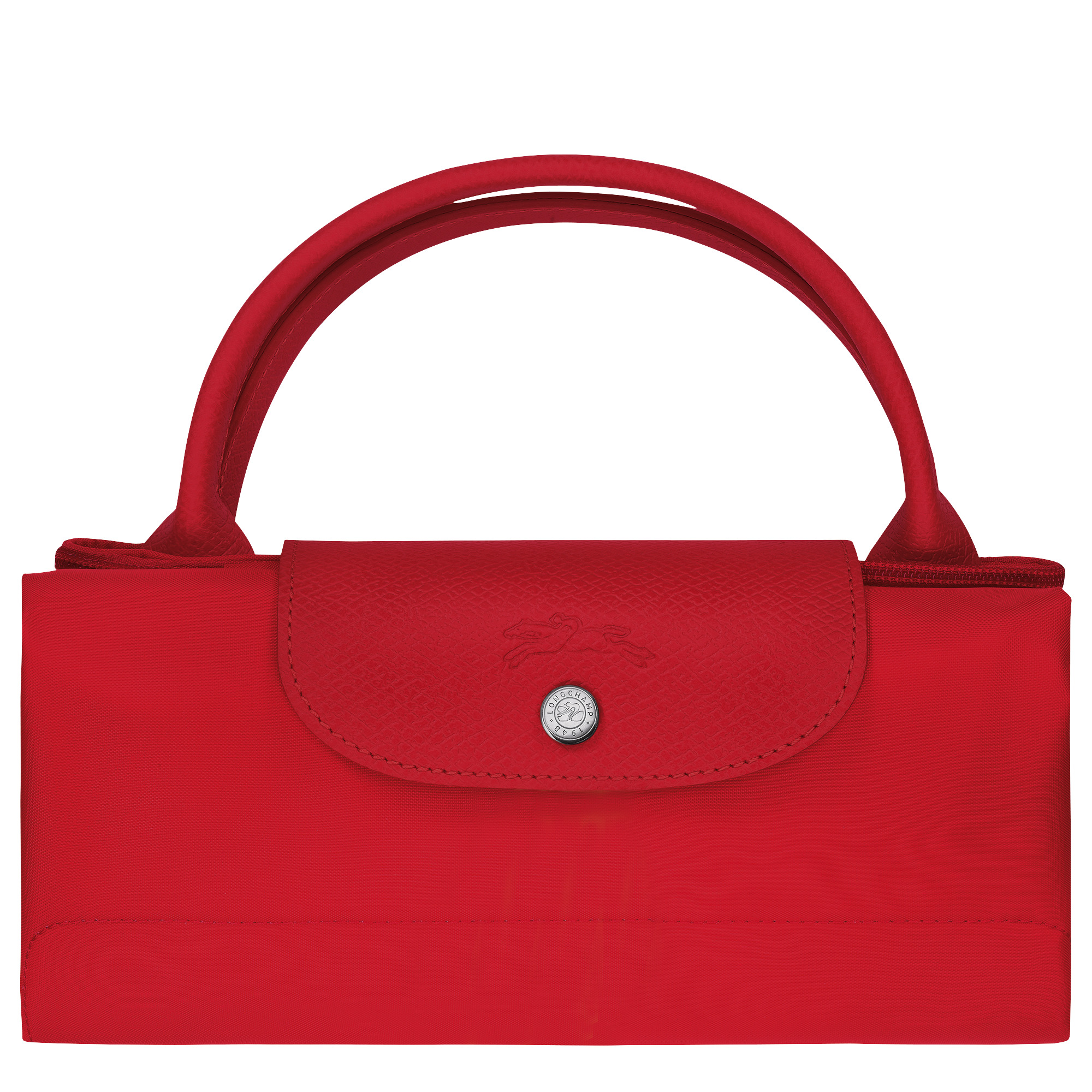Le Pliage Green M Travel bag Tomato - Recycled canvas - 5