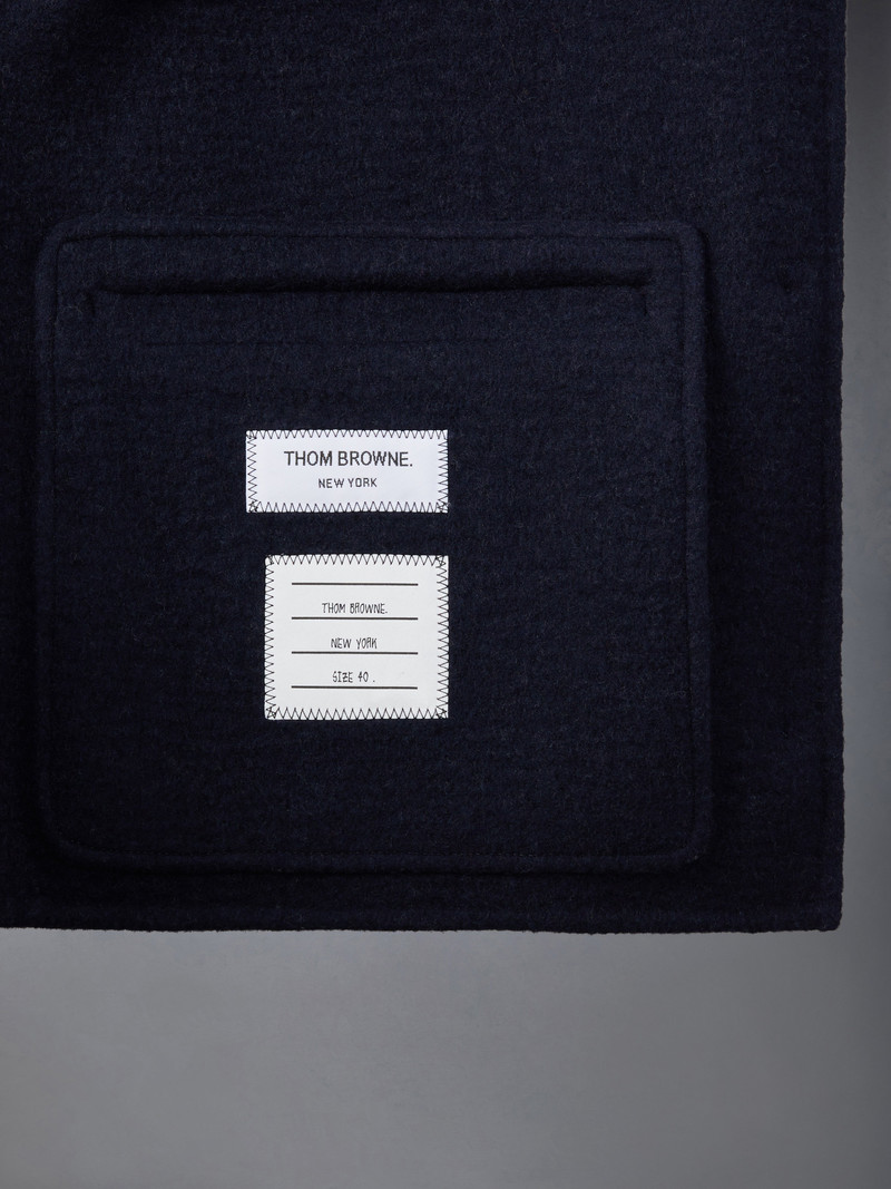 Wool Cashmere Armband Bell Sleeve Jacket With Shearling Collar 6