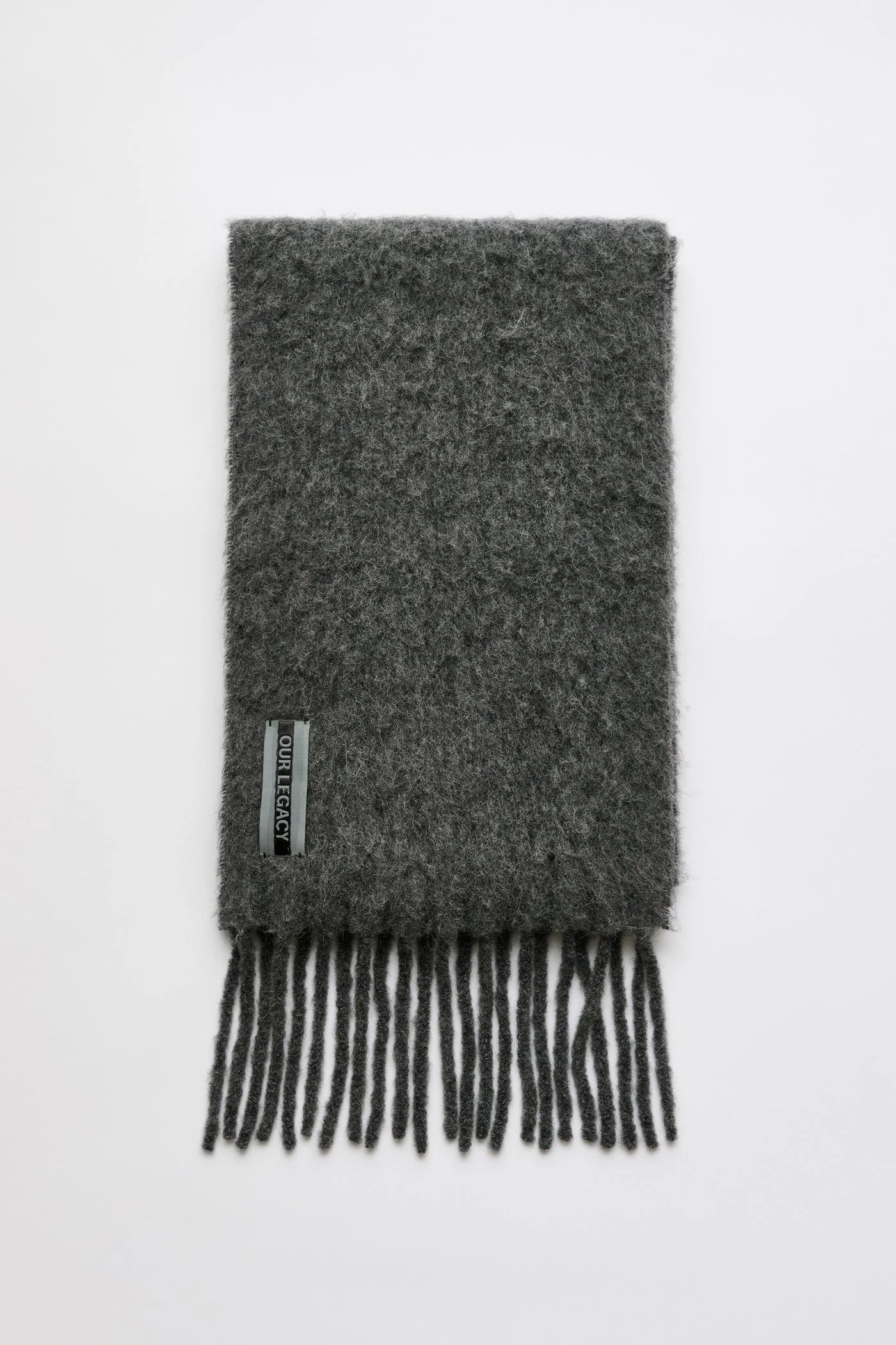 Estate Scarf Phantom Fuzzy Alpaca - 1