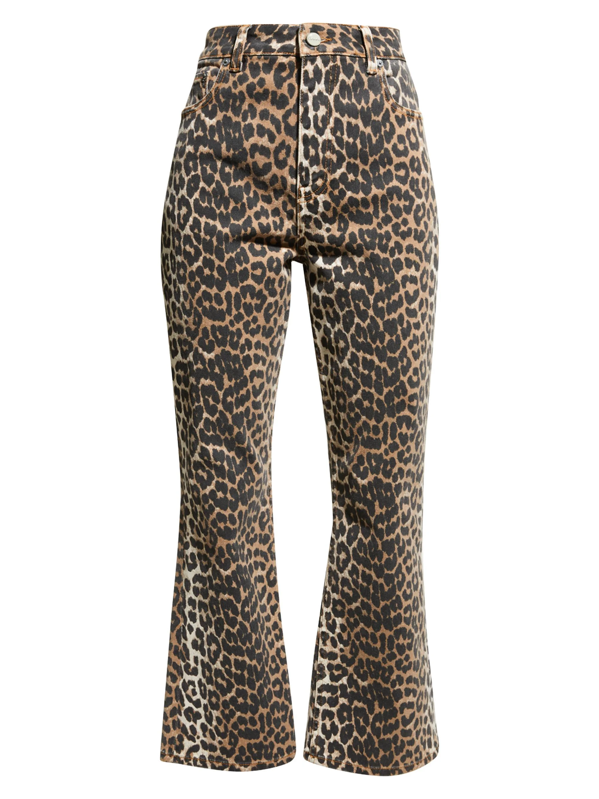 Women's Betzy Leopard Crop Jeans - Leopard - 1