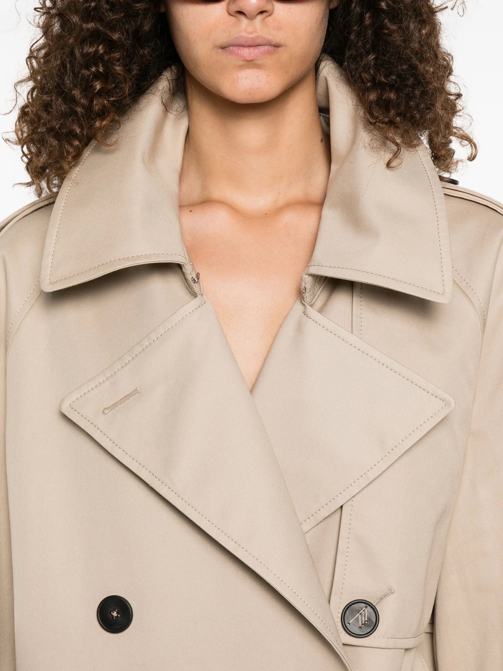 double-breasted trench coat - 5
