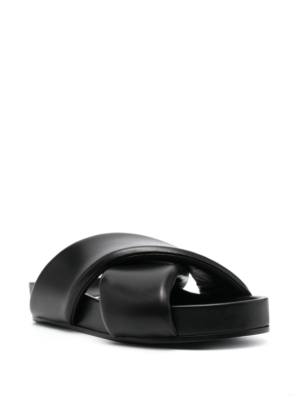 crossover-strap leather sandals - 2