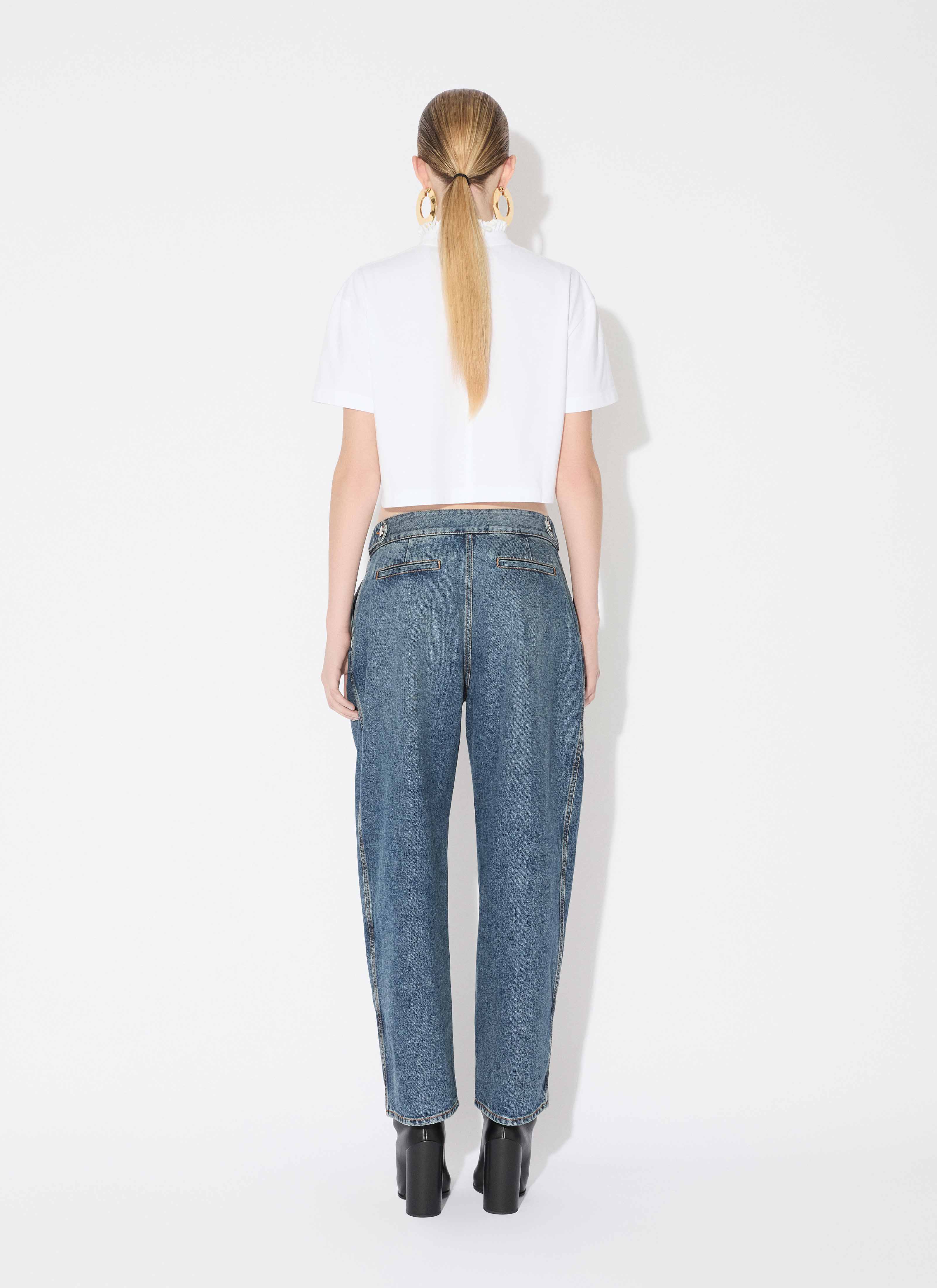 COTTON JERSEY CROPPED T-SHIRT - 3