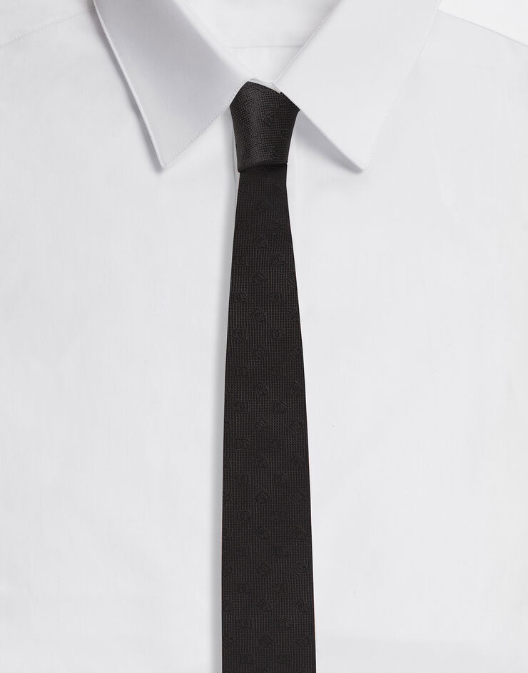 6-cm tie-design silk jacquard blade tie - 1