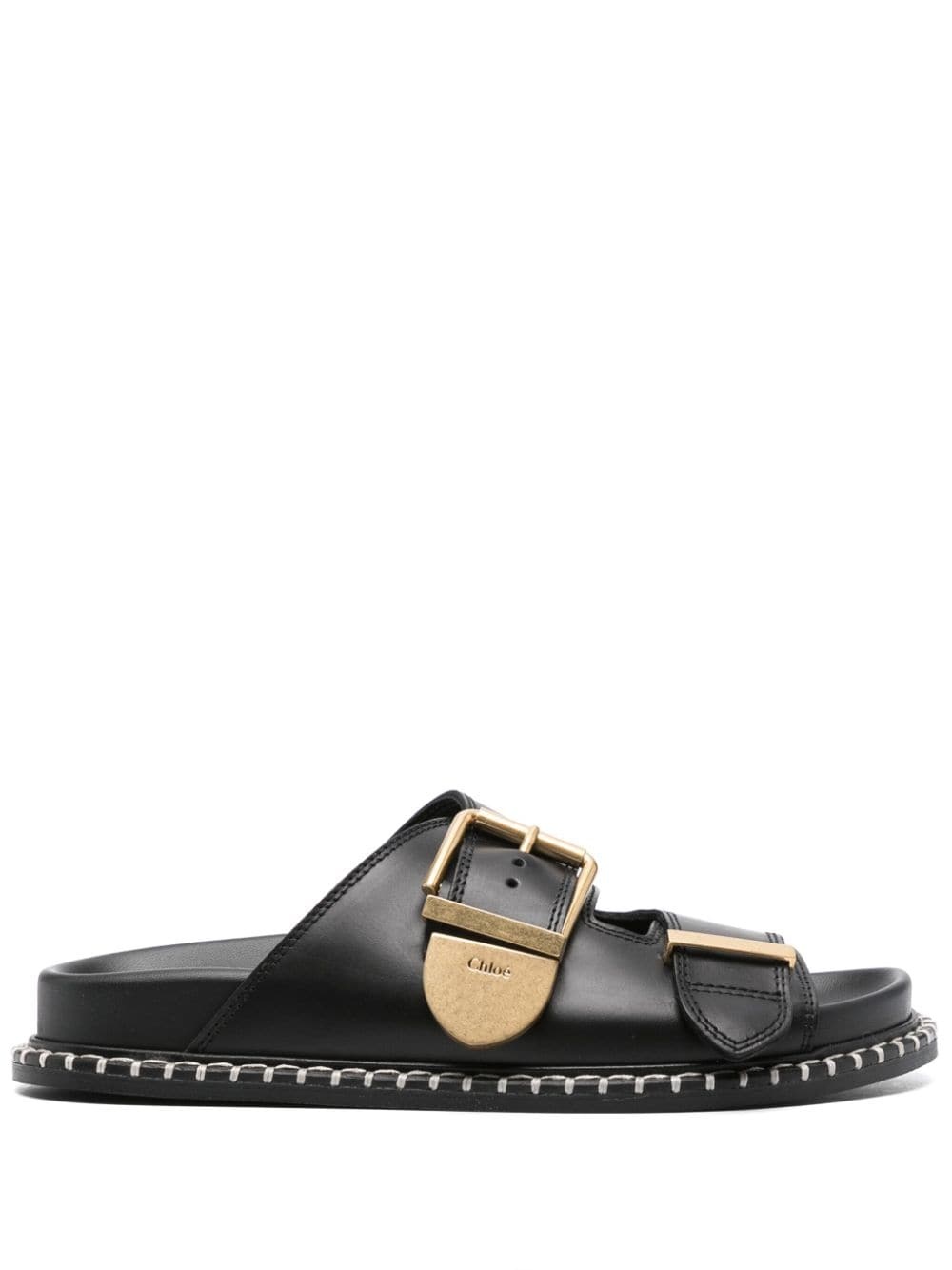 Rebecca leather slides - 1