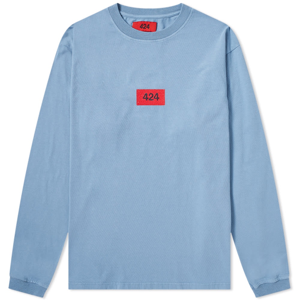 424 Long Sleeve Box Logo Tee - 1