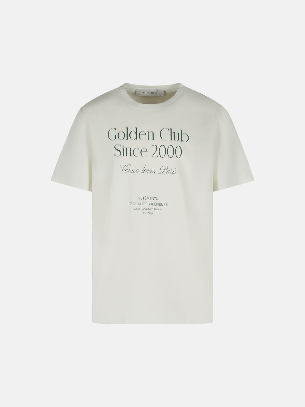 WHITE COTTON T-SHIRT - 1