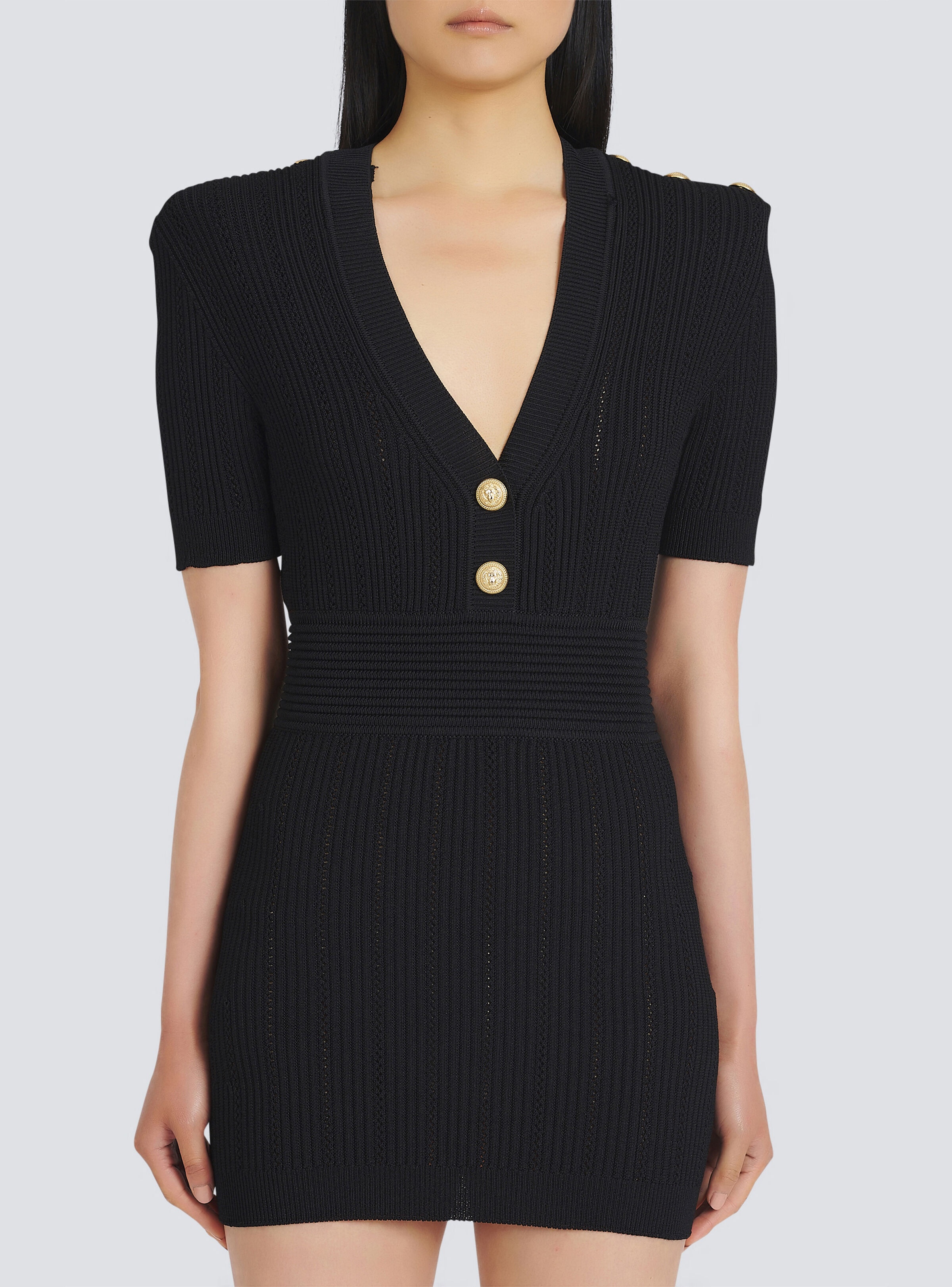 Short eco-designed knit dress - 7