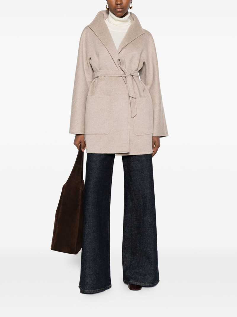 Max Mara short belted coat outlook