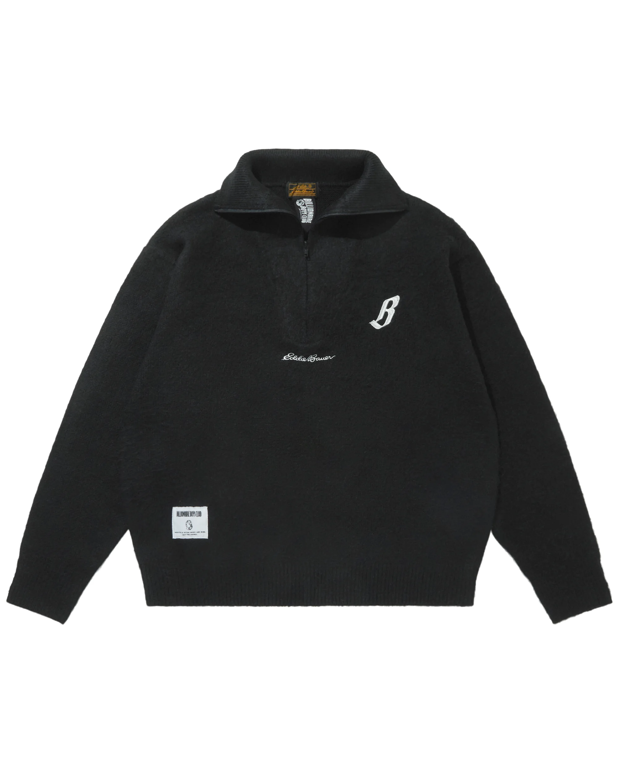 BILLIONAIRE BOYS CLUB X EDDIE BAUER HALF ZIP UP KNIT - 1