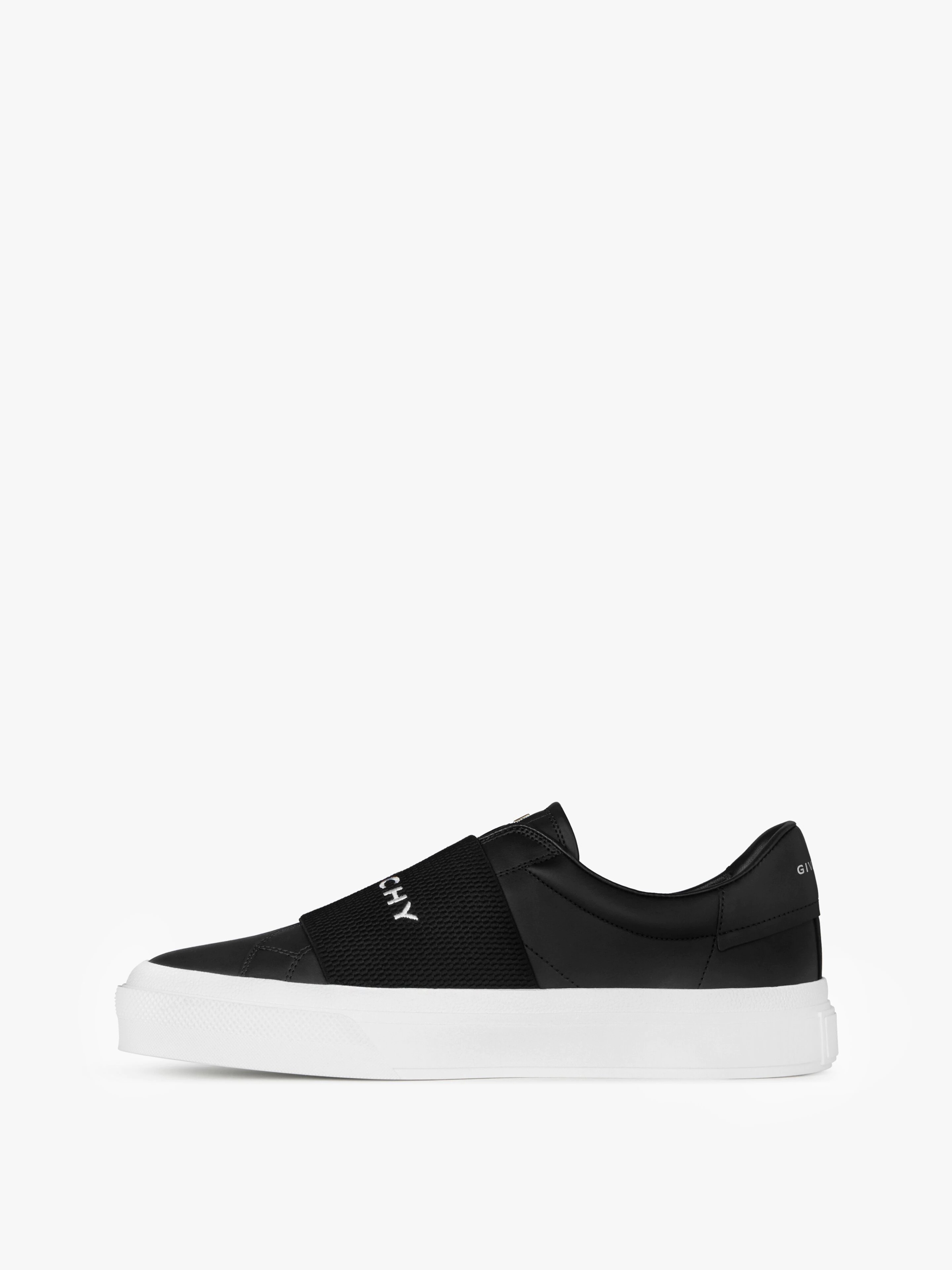 CITY SPORT SNEAKERS IN LEATHER WITH GIVENCHY STRAP - 3