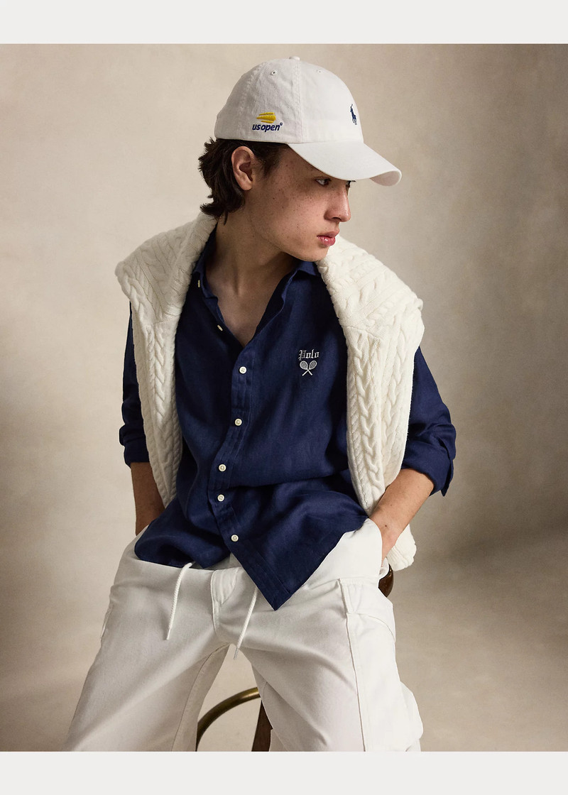US Open Classic Fit Linen Shirt 6