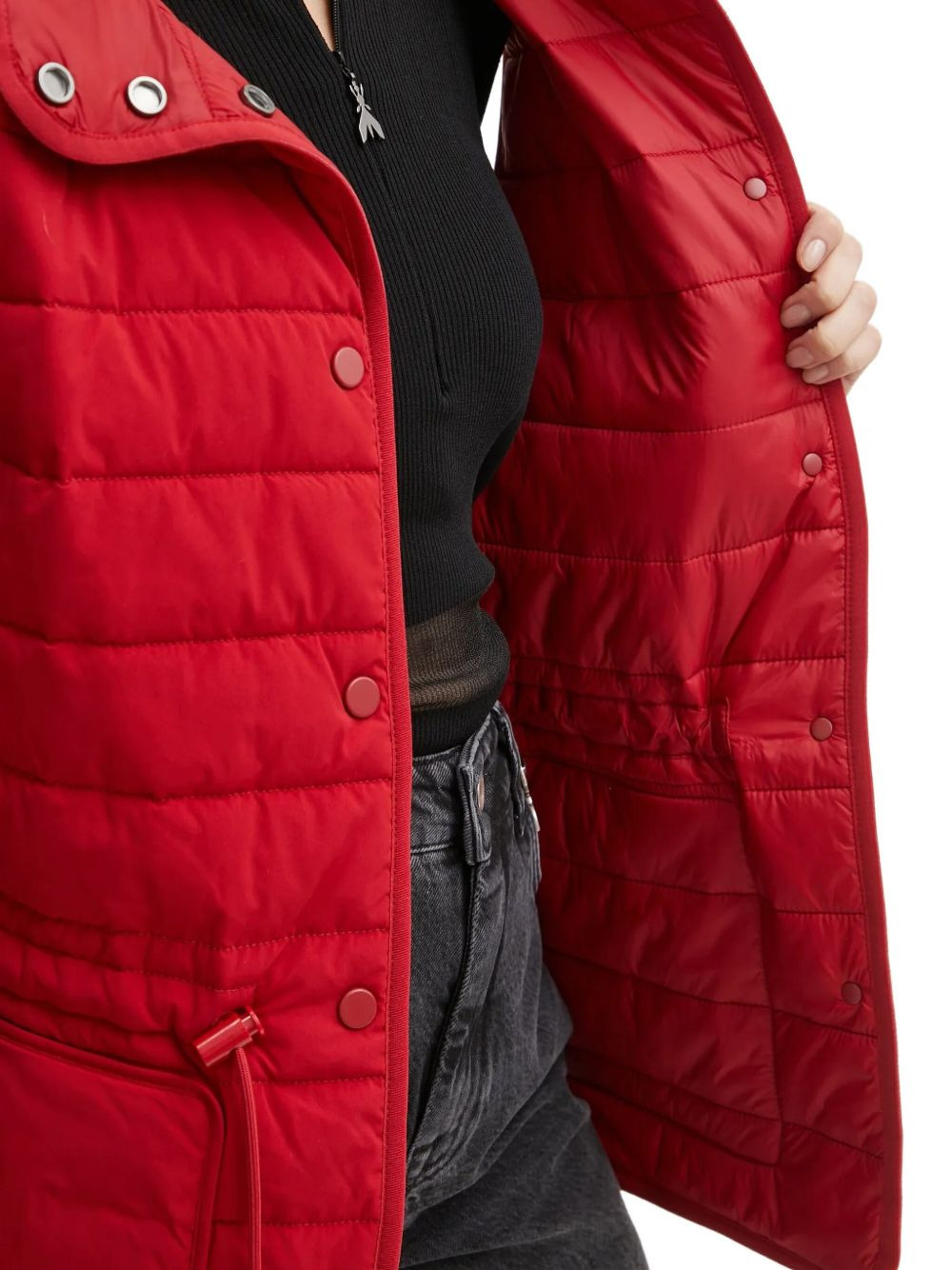 hooded quilted gilet - 5