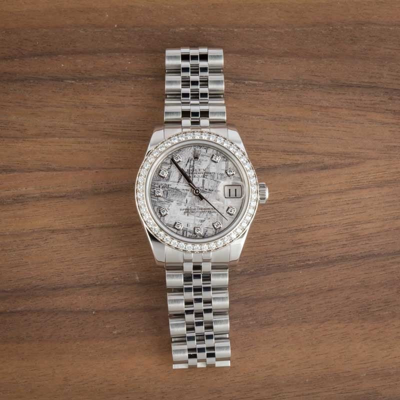 Rolex Datejust 31 178384 Meteorite Diamond Dial - 6